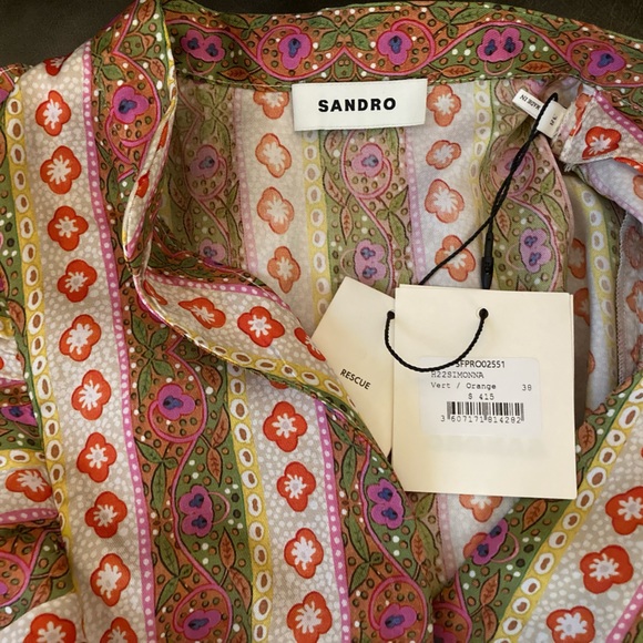 SANDRO Simonna Ruffle Minidress NWT - Picture 5 of 6